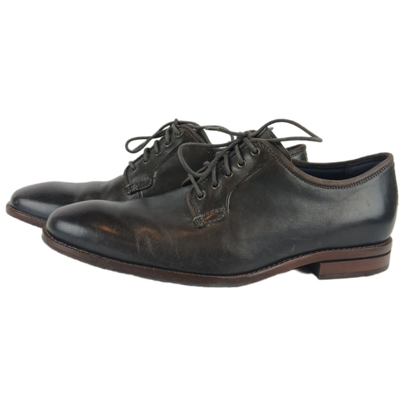Cole Haan Warner Grand 360 8.5 Blue Brown Mens Postman Oxford Leather Lace Up - Picture 9 of 15